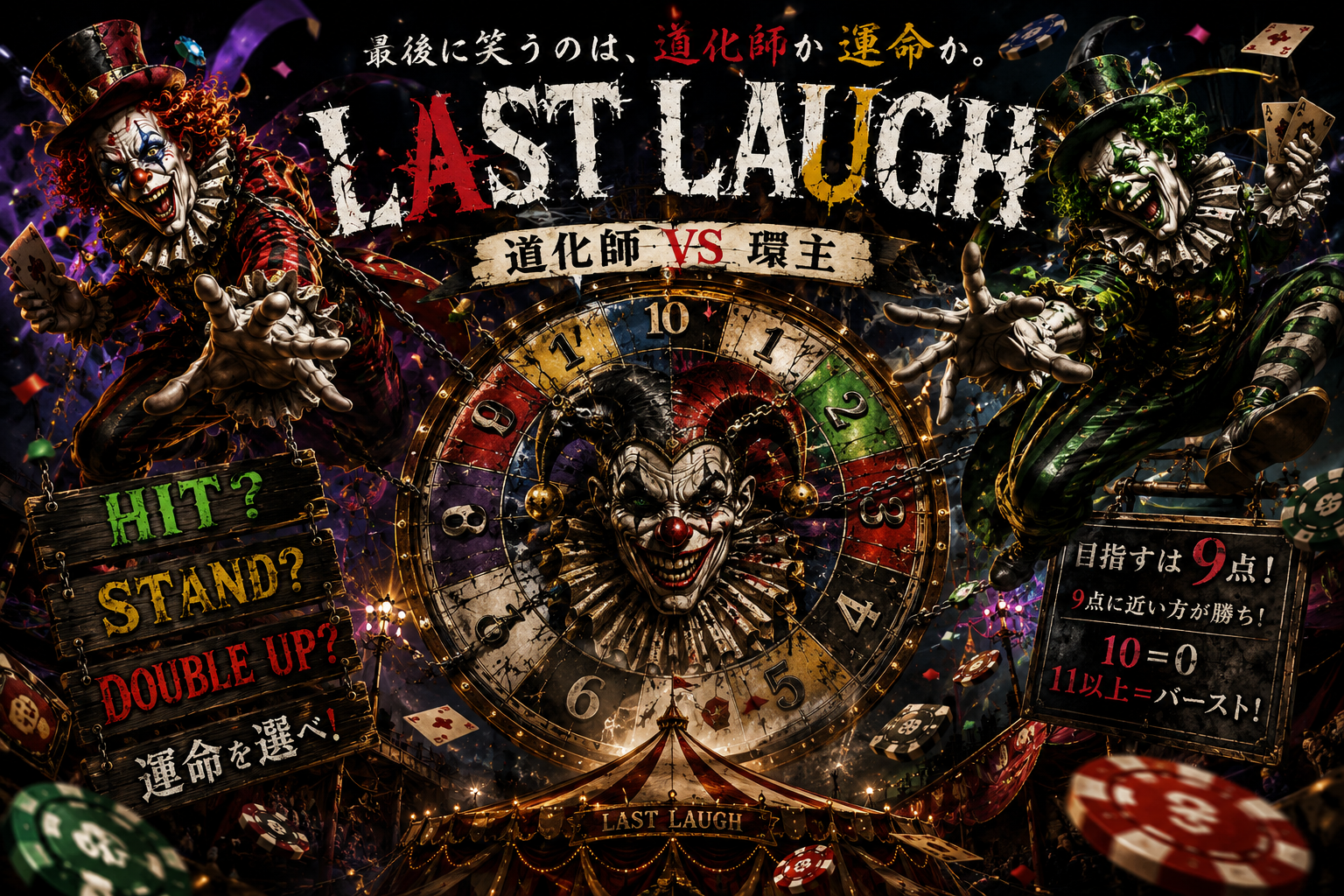 LAST LAUGHのキービジュアル